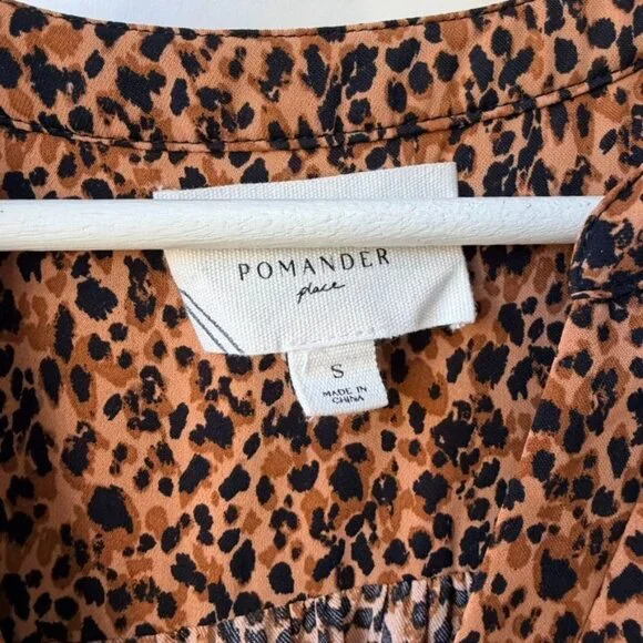 Pomander Place Leopard Kenzo Dress Leopard Print Size S - Picture 5 of 10